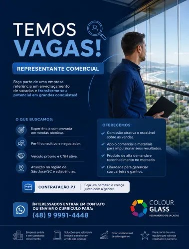 VAGA EMPREGO: Comercial
