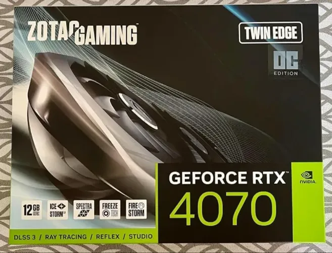 Placa de Video 4070 12GB Twin Edge OC edition, Zotac