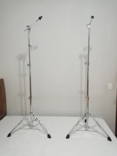 2 Estantes prato tama pedestal girafa reta vintage suporte seminovo