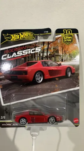 Miniatura Hot Wheels Ferrari Testarossa Premium