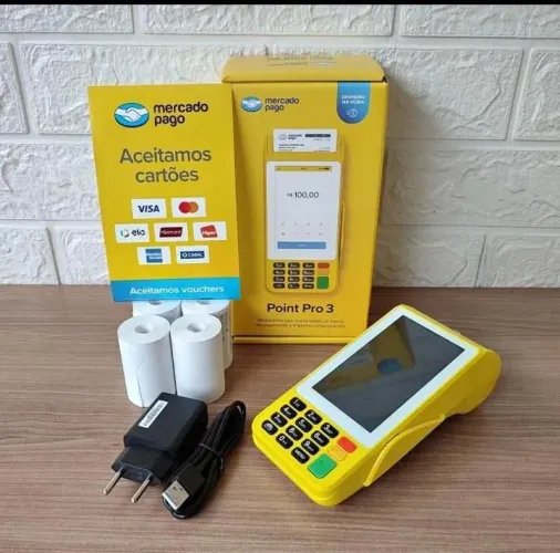 MÁQUINA DE CARTÃO POINT PRO 3 MERCADO PAGO