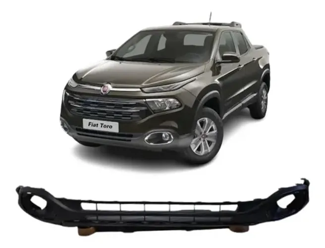 Spoiler Dianteiro Fiat Toro 2016 A 2021 Original 26480 Preto