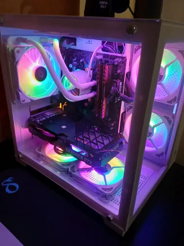 Kit processador + memórias + placa mãe + Water Cooler 