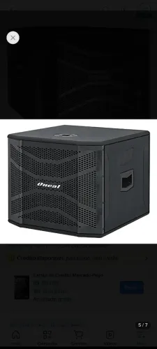 Caixa de Som Subwoofer 600w O'neal