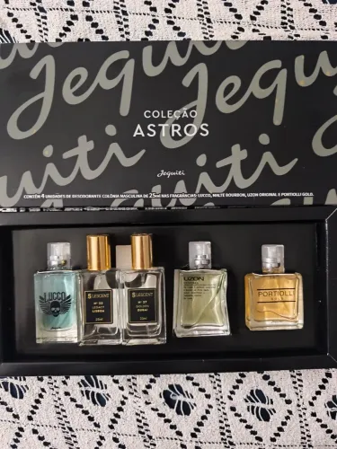 Kit com 3 perfumes clássicos jequiti mais dois contra tipo