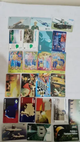 Lote 20 Cartões Telefônicos Antigos Raros - Ayrton Senna e Séries Estaduais<br>
