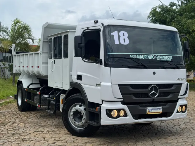 MB 1419 ANO 2018 CABINE SUPLEMENTAR E CAÇAMBA 