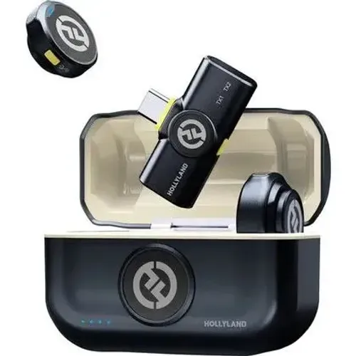 Microfone hollyland Lark M2 duo USB-C duplo p/ 2 pessoas sem fio