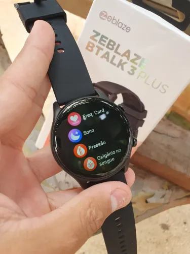 Smartwatch Zeblaze Btalk 3 Plus com Chamadas Bluetooth + 14 dias de bateria