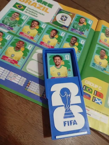 Caixa para guardar figurinhas da Copa do mundo 2026