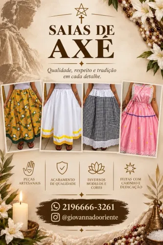 Saias de axé | roupa de santo | Umbanda/Candomble