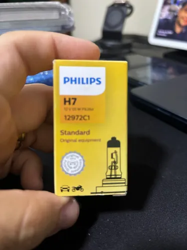 Lampada Farol Automotiva H7 PHILIPS Halogena lluminação