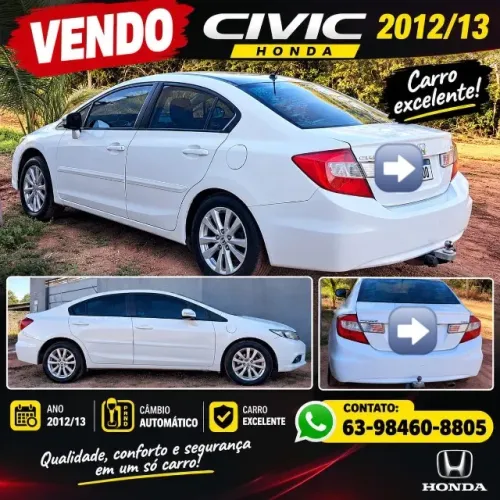 Honda Civic Sed. Lxl/ LXL SE 1.8 Flex 16V Aut. 2013