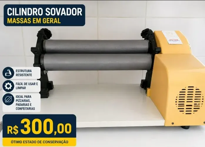 Cilindro Sovador - Maquina de abrir massas - Semi Novo excelente