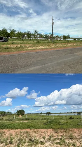 Chácara de frente para o lago azul