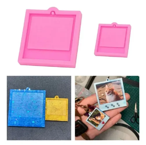 kit moldes de silicone para artesanato em resina, gesso, sabonete ou biscuit
