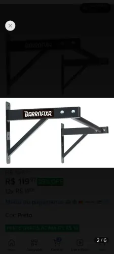 Vendo barra fixa