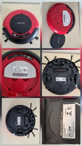 Robô Aspirador Multilaser Home 3 em 1 (APROVEITAR PEÇAS OU CONSERTO)