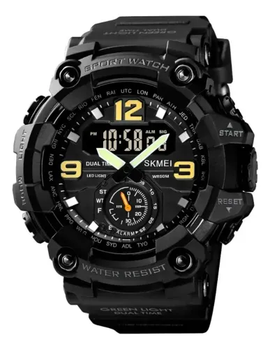 Relógio SKMEI 1637 Stilo Militar e Preto