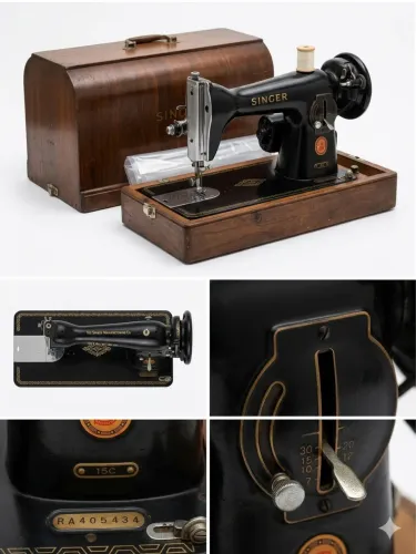 Relíquia: Máquina de Costura Singer 15C (Anos 60) com Estojo Original