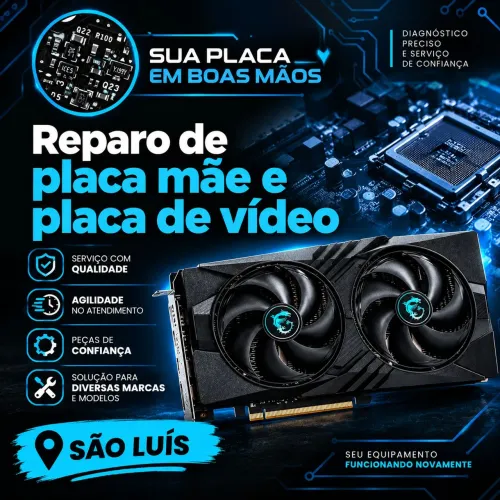 Reparo de placa de vídeo e placa mãe