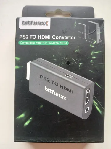 KIT Ps2  Conversor pra HDMI+ CABO HDMI