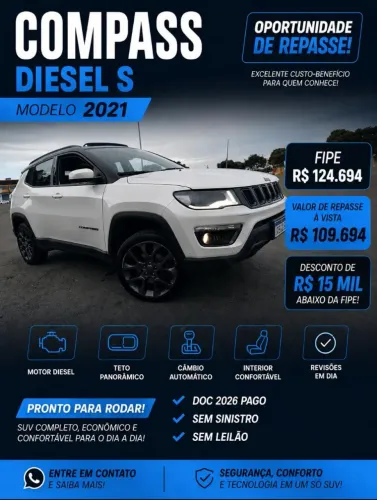 Jeep Compass S 2.0 4X4 TB 16V Diesel Aut. 2021