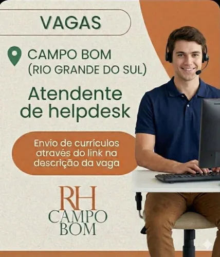 Atendente de Helpdesk Início Imediato