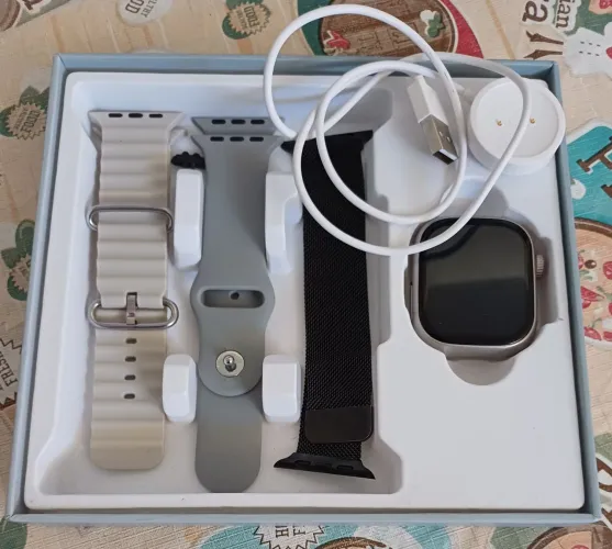 Relógio digital pulso HW - S10 CALL com acesso Wi-Fi e Bluetooth 