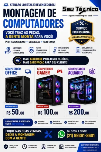 montagem computador office