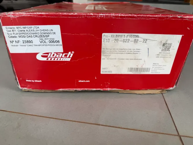 molas Eibach para BMW serie 5, F10, F90, G30 535,540,550