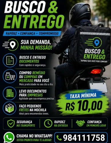 Motoboy em Sete Lagoas | Documentos, Compras e Pequenos Fretes