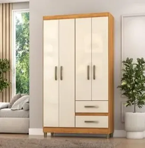 Guarda Roupa 4 Portas 2 Gavetas - (Oferta)!!