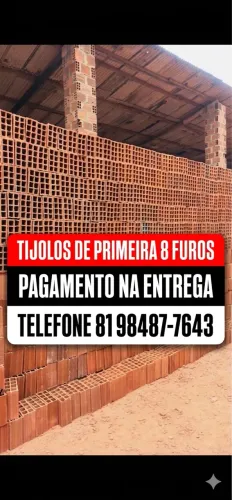 Tijolo tijolos DIRETO DE FÁBRICA - PAGUE NA ENTREGA