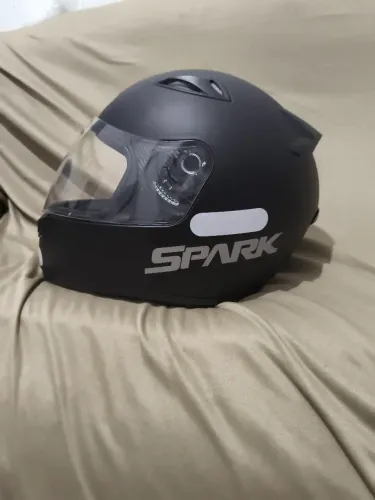 CAPACETE SPARK, COR PRETO FOSCO