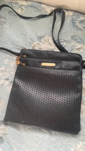 Bolsa preta transversal 