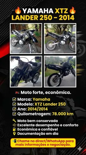 Moto XTZ LANDER 250 2014