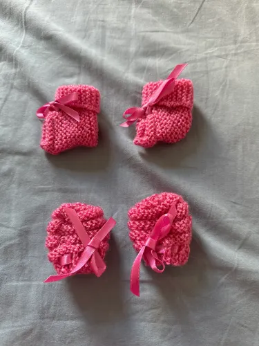 Kit luvinha e sapatinho pre maturo ou boneca magenta