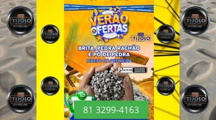 brita direto da pedreira 6 10 e 12 mt só pague na entrega 