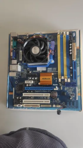 Placa Mãe N68C-M DDR2 e 3 com Processador