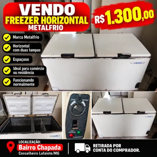 Freezer horizontal