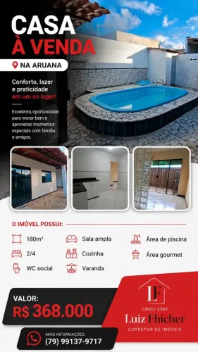 Casa com Piscina na Aruana