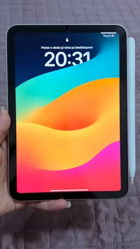 iPad mini 6ª geração 64GB rosê + Apple Pencil 