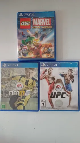 UFC, LEGO MARVEL E FIFA 17 PS4