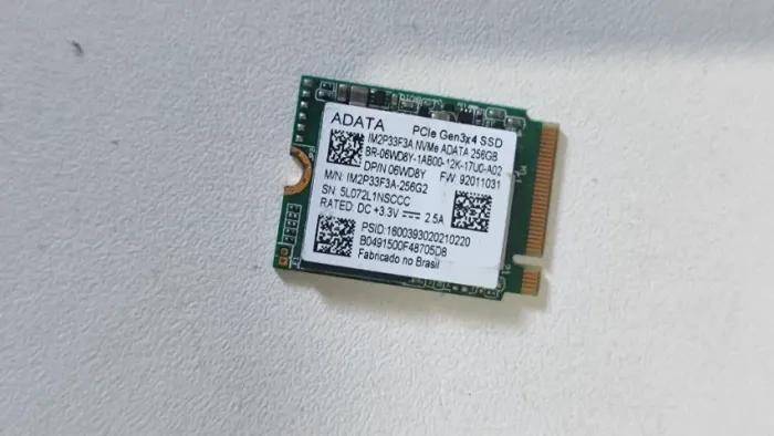 NVME Adata - 256gb