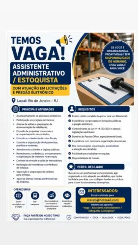 Vaga De Administrativo 
