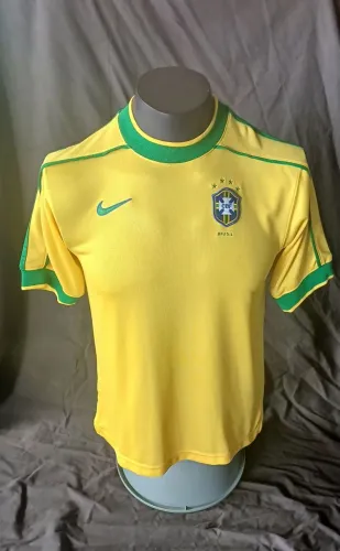 Camisa Seleção Brasileira 1998 #9 Ronaldo Fenômeno original de época
