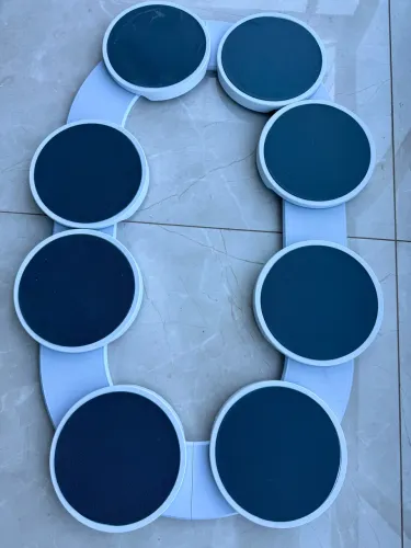 Bandeja Giratória Expansível 8 Placas Modulares Com Giro 360° para Mesa de Jantar
