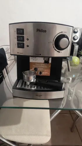Cafeteira Philco Coffee Express 15bar Filtro Permanente Cor Preto/Prata