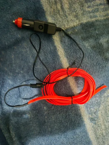 Neon led para painel de carro vermelho alaranjado 5metros novo